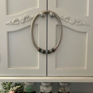 Kathy Rogers Silver Collar Style Necklace